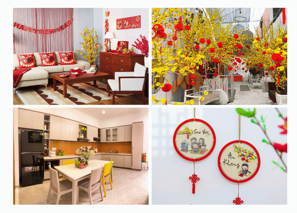 3 cách trang trí nhà cửa đón Tết 'gọn - lẹ' cho người bận rộn