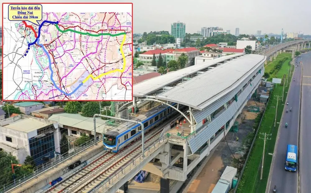 Đề xuất phương án tuyến metro nối TP.HCM với sân bay Long Thành