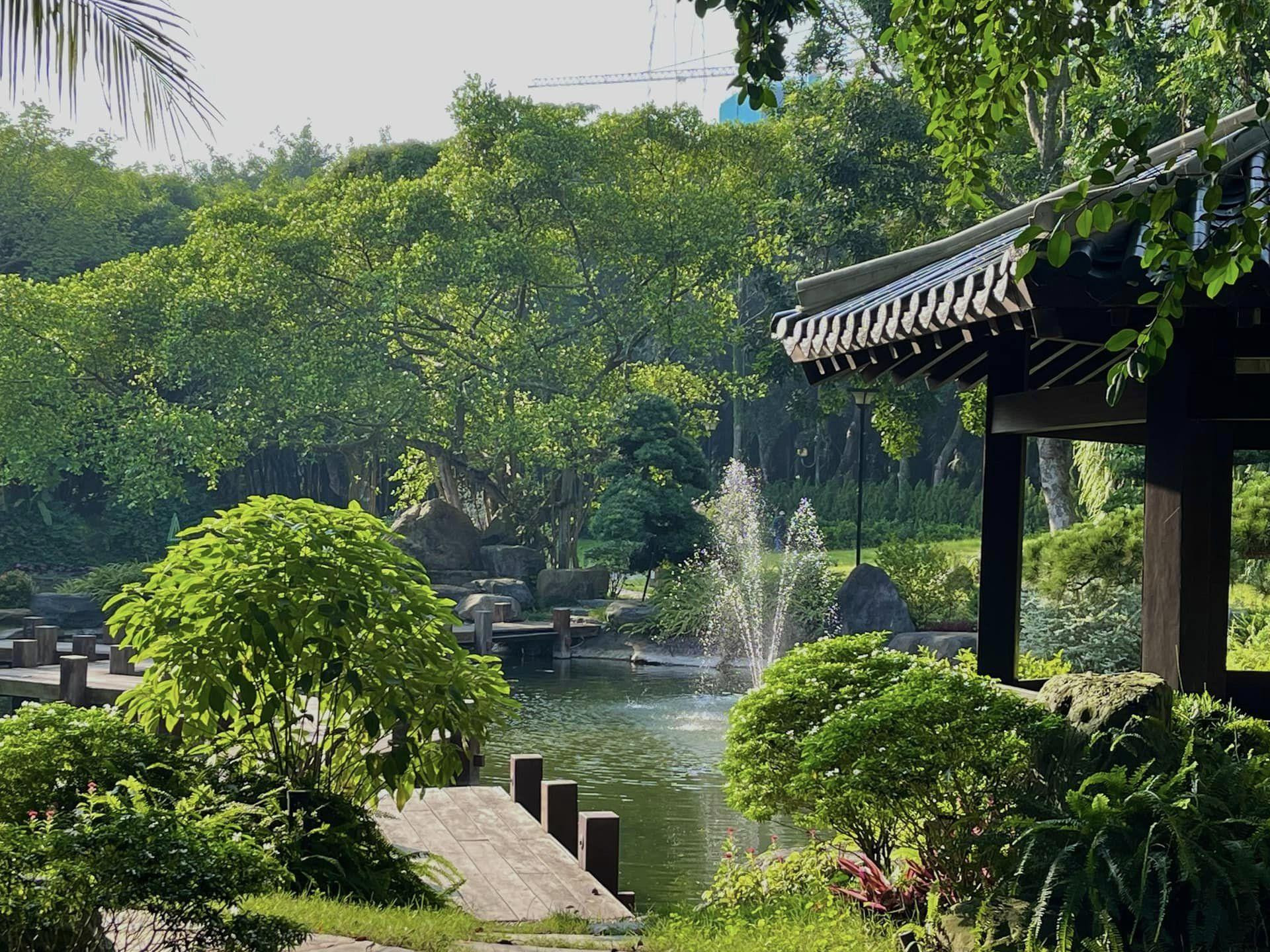 Khu Onsen ở Ecopark: Nơi cư dân thả mình giữa thiên nhiên xanh mát