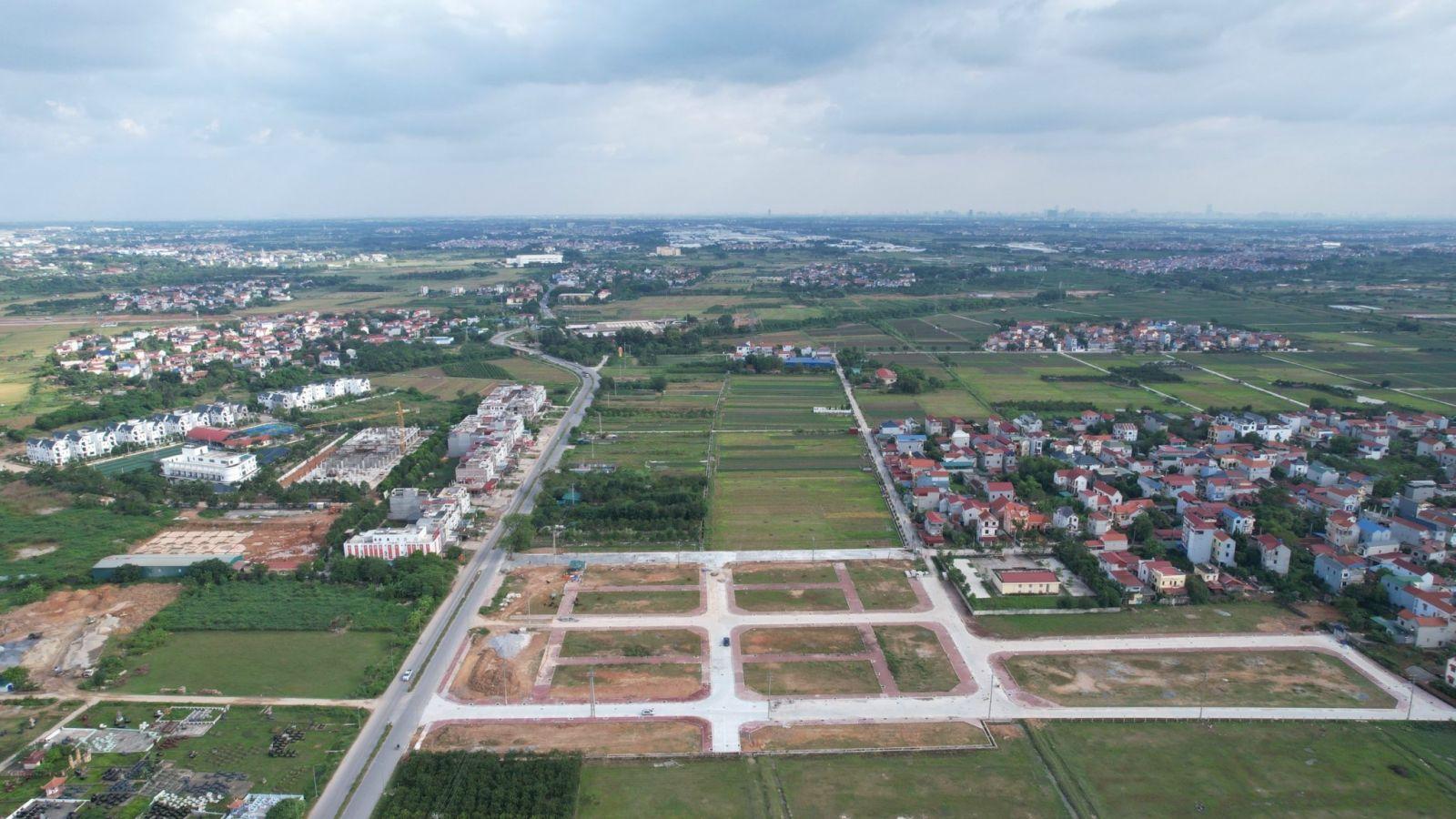 Huyện Mê Linh lùi lịch đấu giá 32 thửa đất, giá khởi điểm gần 33 triệu đồng/m²