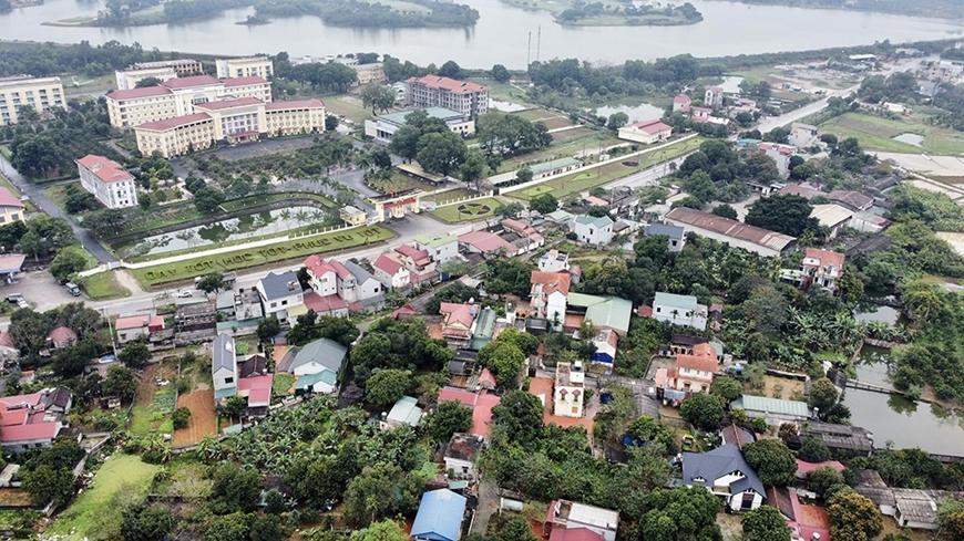 Chương Mỹ chuẩn bị đấu giá 19 lô đất tại thị trấn Chúc Sơn, giá khởi điểm từ 15,4 triệu đồng/m2