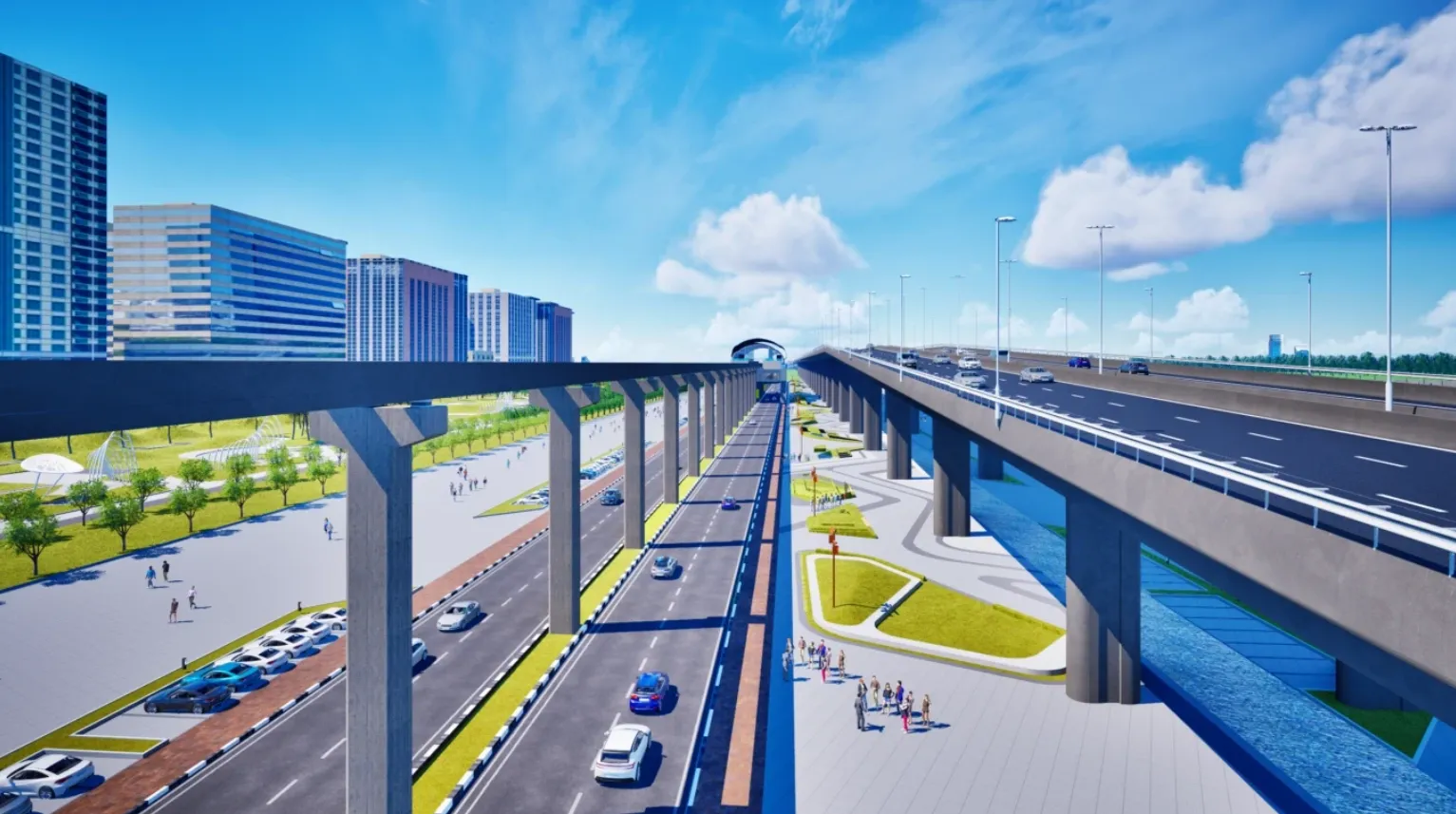 Đề xuất siêu dự án 300.000 tỷ đồng xây đại lộ và monorail dọc sông Hồng