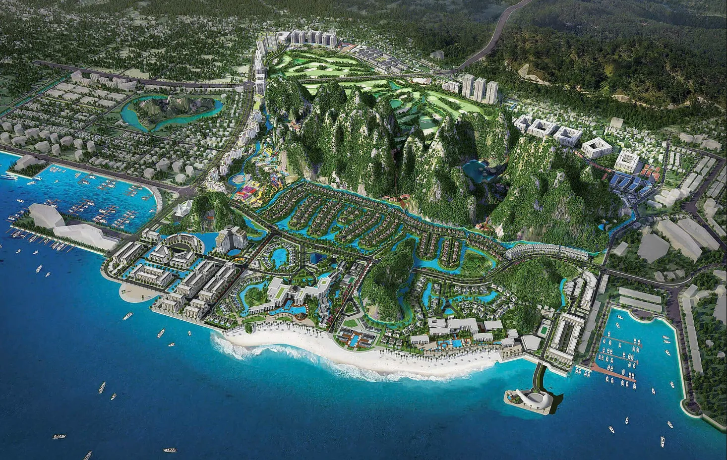 Tổ hợp 24.800 tỷ đồng giáp vịnh Bái Tử Long dự kiến vận hành năm 2029