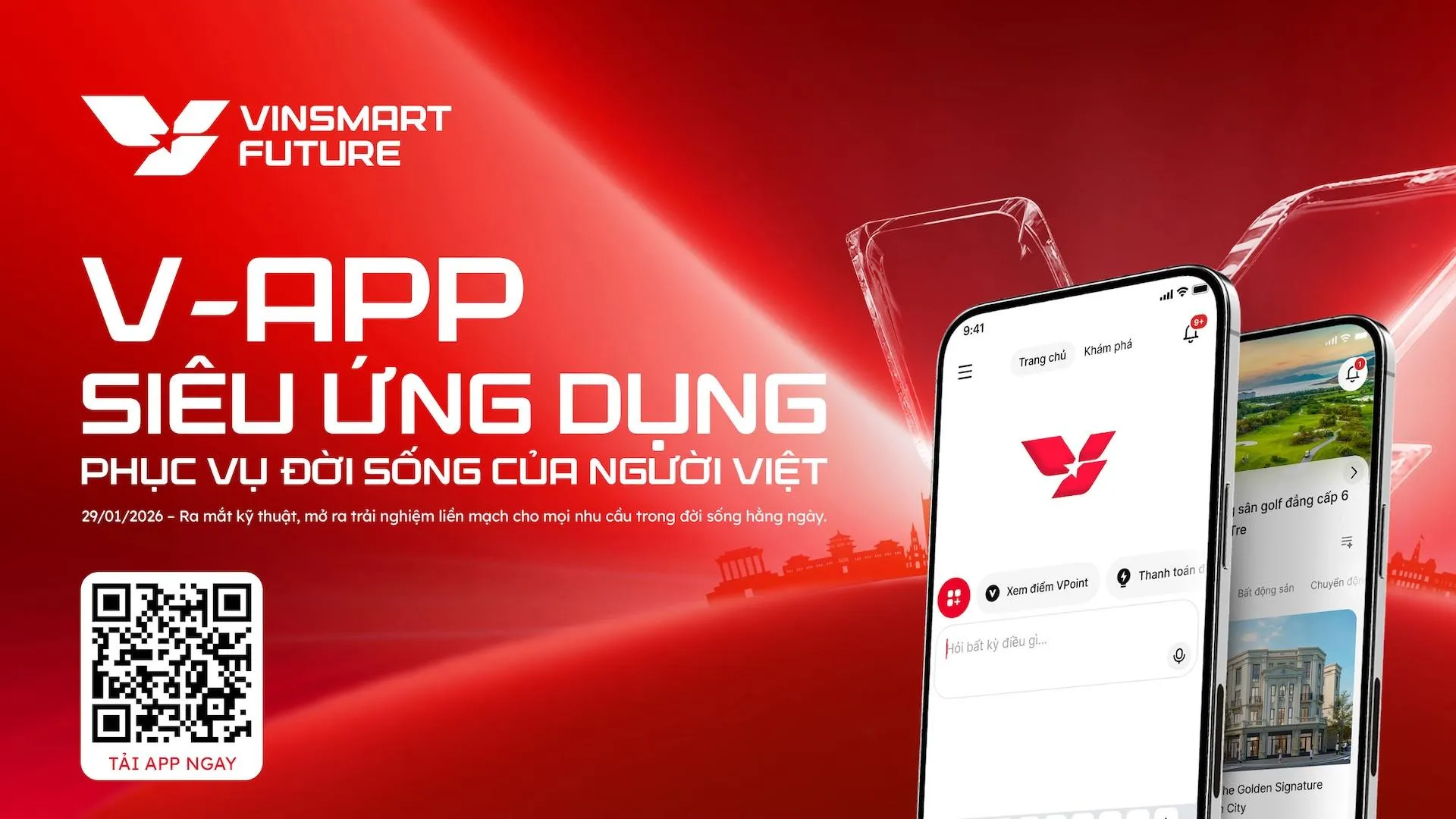 Vingroup ra mắt kỹ thuật phiên bản trải nghiệm sớm siêu ứng dụng 'một chạm' V-App