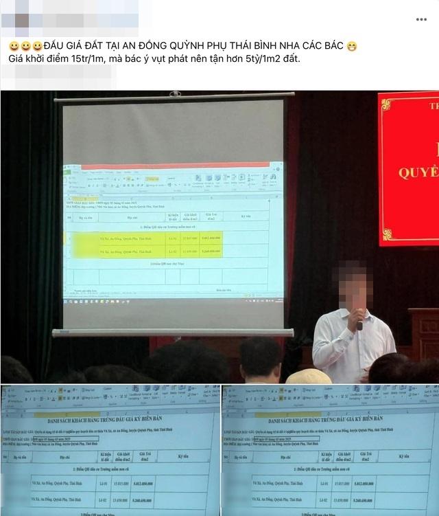 Xôn xao vụ người đàn ông trúng đấu giá đất Thái Bình 5 tỷ đồng/m2 do... nhầm lẫn!