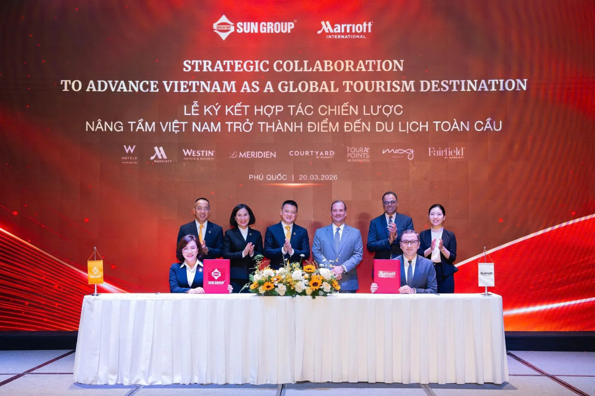 Sun Group mở rộng hợp tác chiến lược, 10 khách sạn và khu nghỉ dưỡng Marriott sắp hiện diện tại Phú Quốc, Vũng Tàu