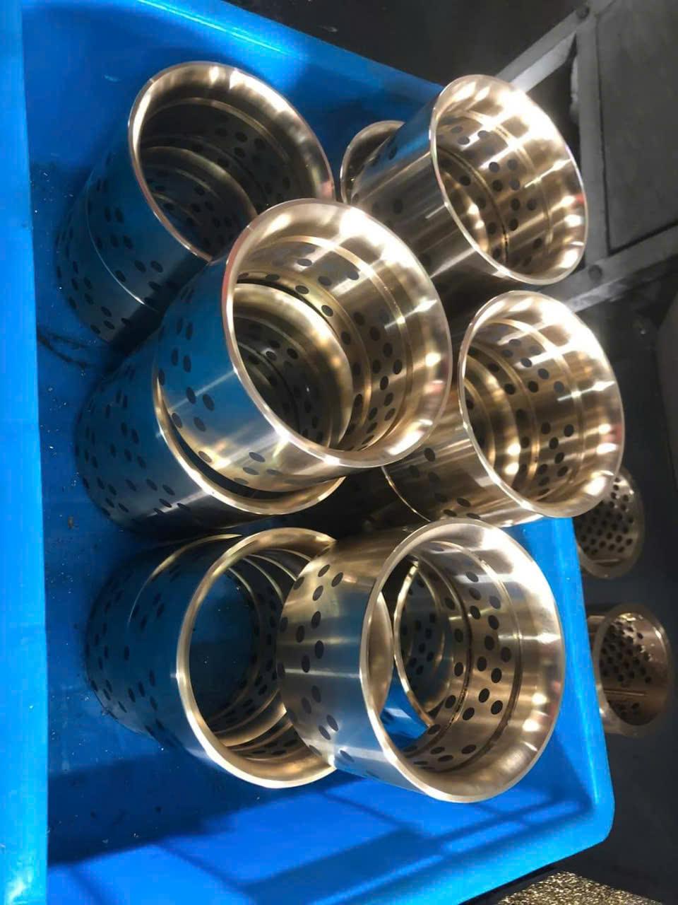 Tấm bạc trượt tự bôi trơn, bạc đồng đục lỗ Graphite, bạc Graphite, bạc đồng có tính năng tiết dầu