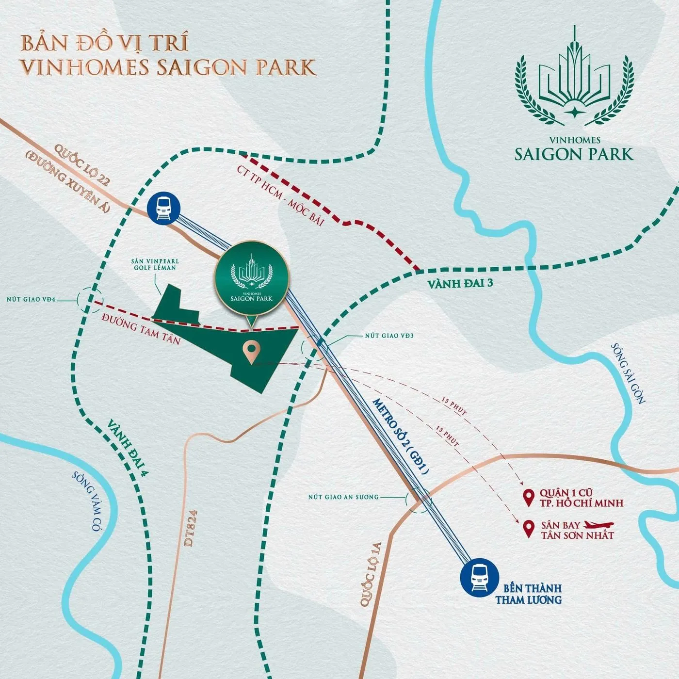 Vị trí Vinhomes Sài Gòn Park có gì khác biệt tại Tây Bắc TP.HCM?