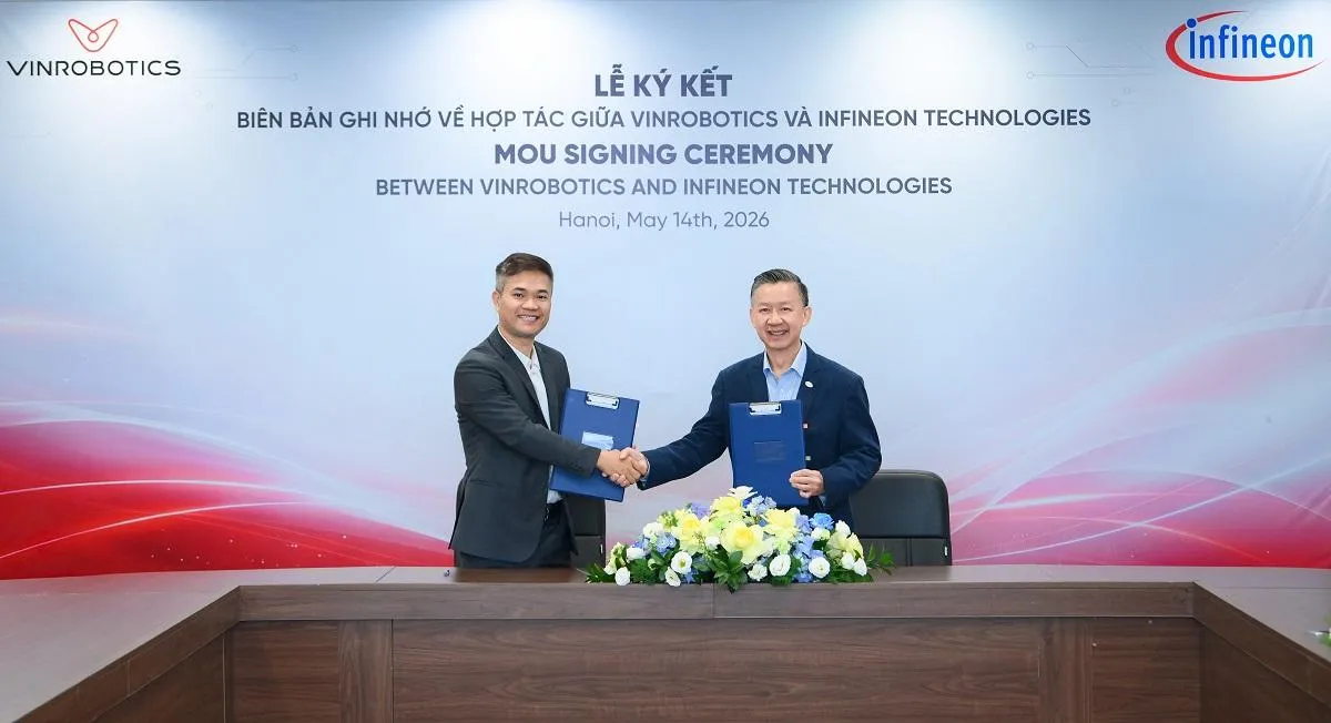 VinRobotics hợp tác cùng Infineon, phát triển công nghệ lõi cho người máy thế hệ mới