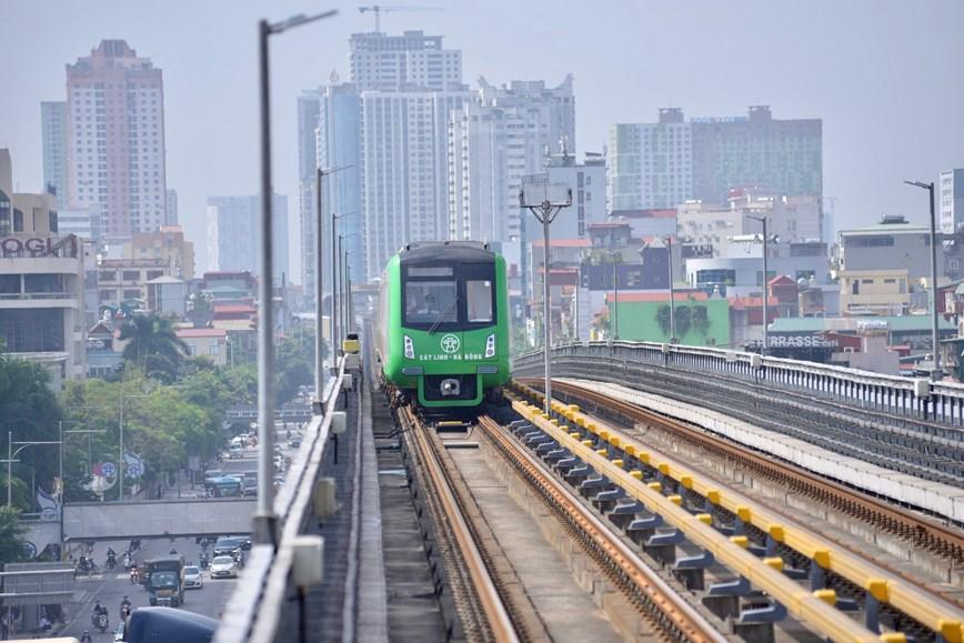 Lộ trình các tuyến tàu điện trên cao đang chạy ở Hà Nội
