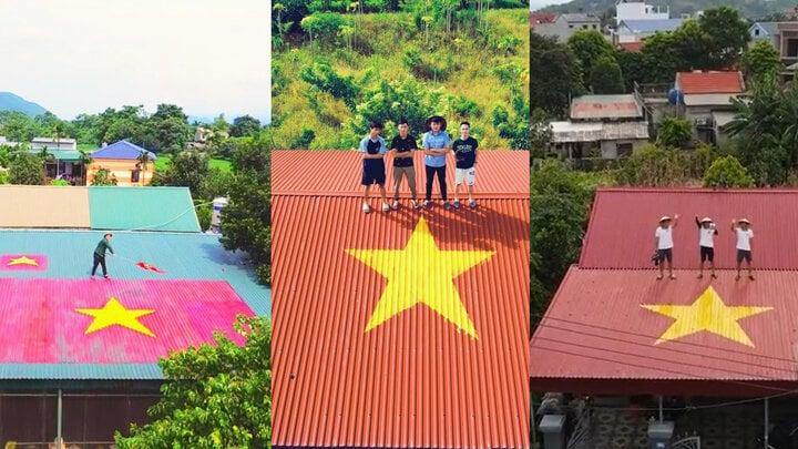 Cả nước hướng về Ngày Quốc khánh 2/9: Cờ đỏ sao vàng rực rỡ khắp các vùng quê