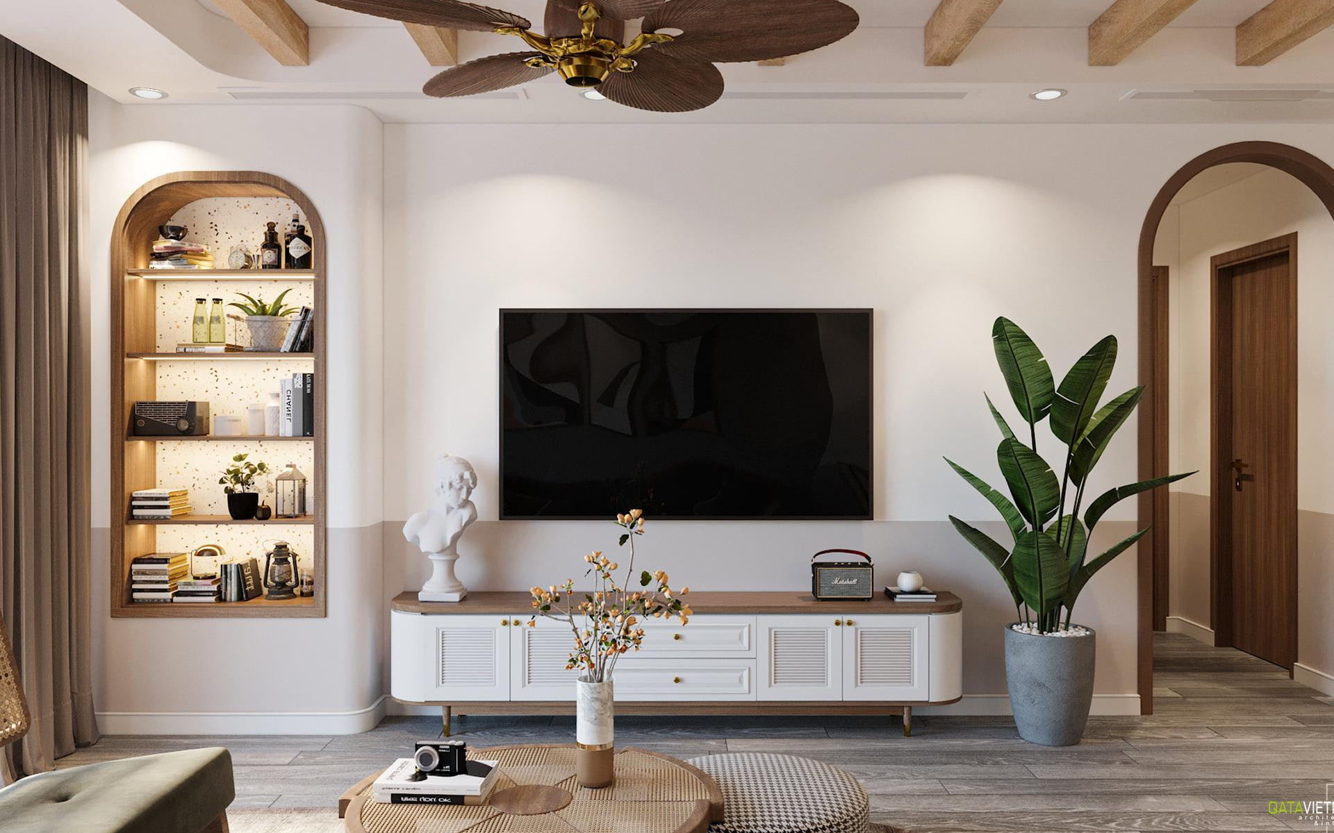 Căn hộ 2 phòng ngủ 74m2 xinh xắn, hiện đại ở The Terra An Hưng