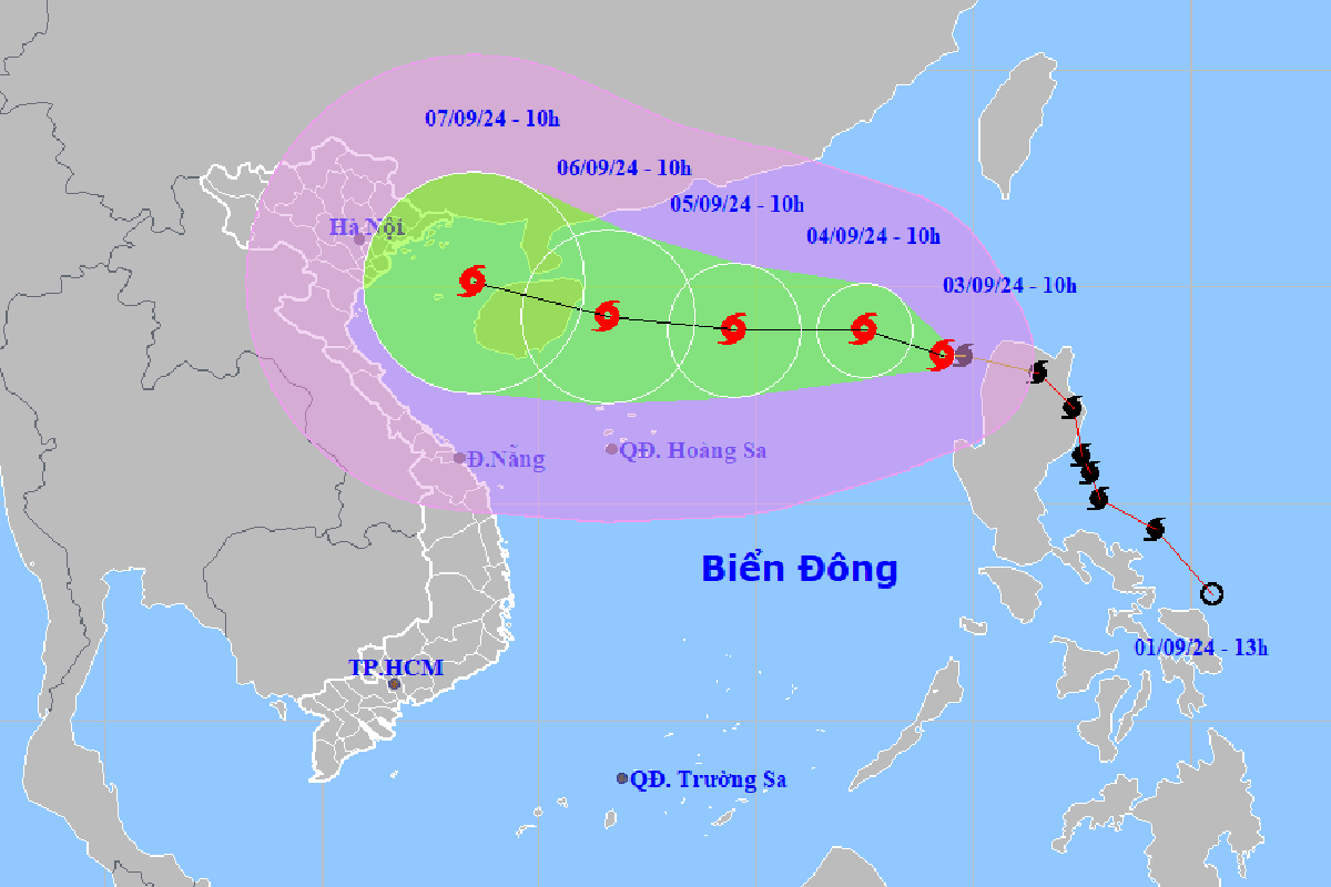Bão số 3 có thể mạnh nhất 2024, dự báo đổ bộ trực tiếp vào Hải Phòng - Ninh Bình