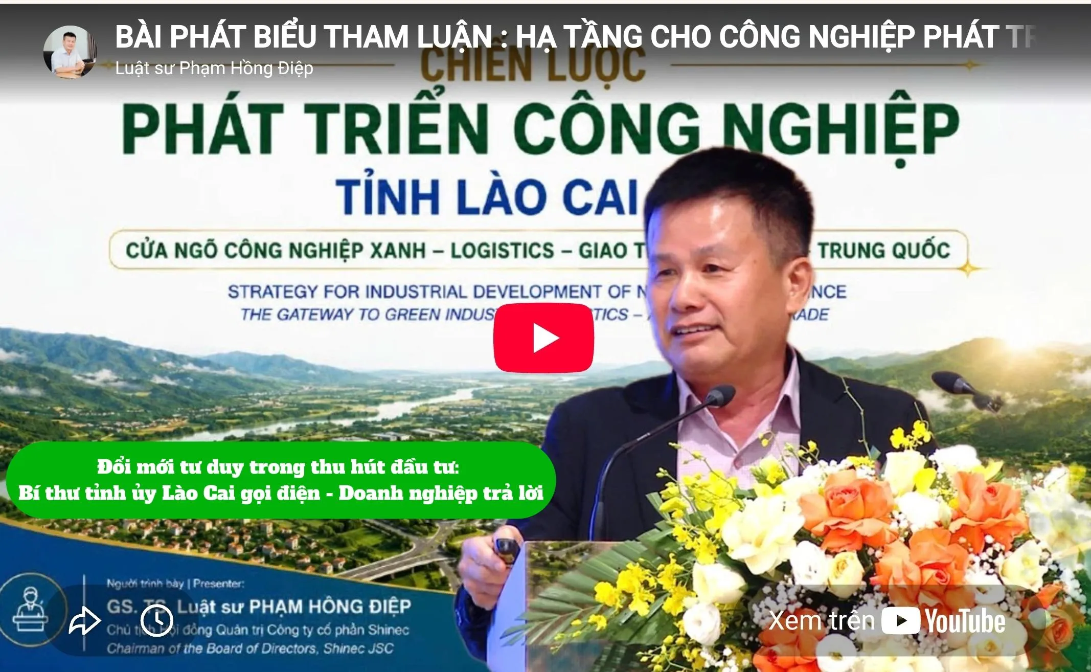 Đổi mới tư duy trong thu hút đầu tư: Bí thư Tỉnh ủy Lào Cai gọi điện - Doanh nghiệp trả lời