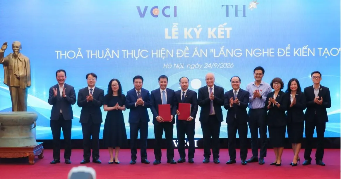 VCCI và Tập đoàn TH hợp tác triển khai Đề án 'Lắng nghe để Kiến tạo'