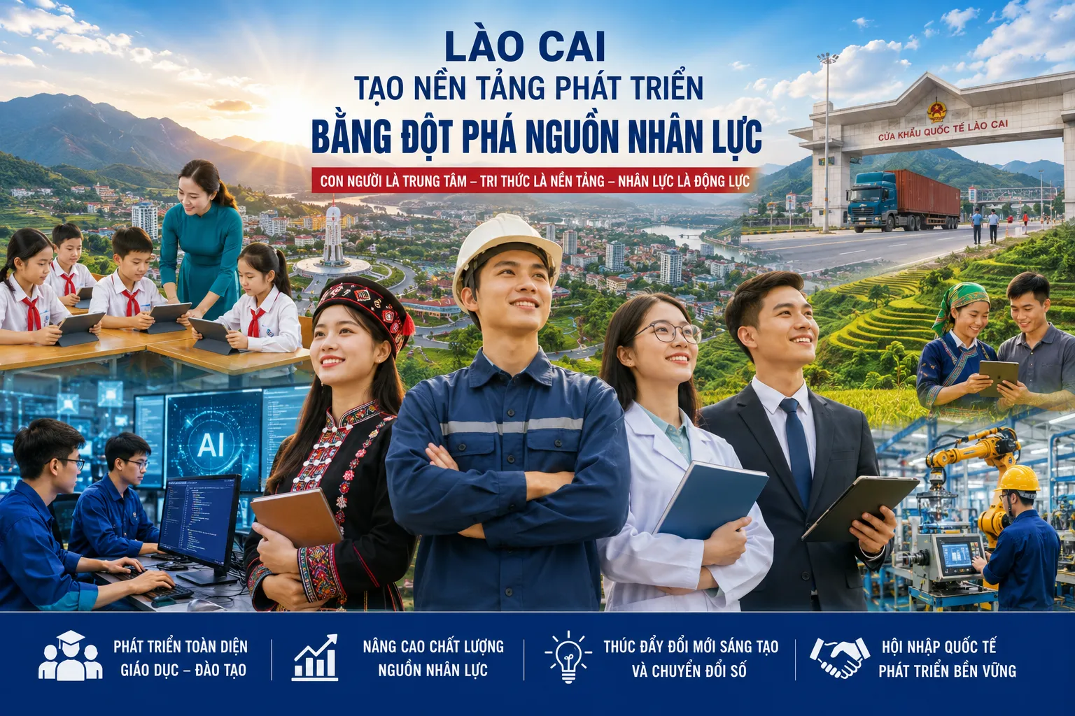 Lào Cai phát triển nguồn nhân lực, tạo nền tảng cho tăng trưởng nhanh và bền vững