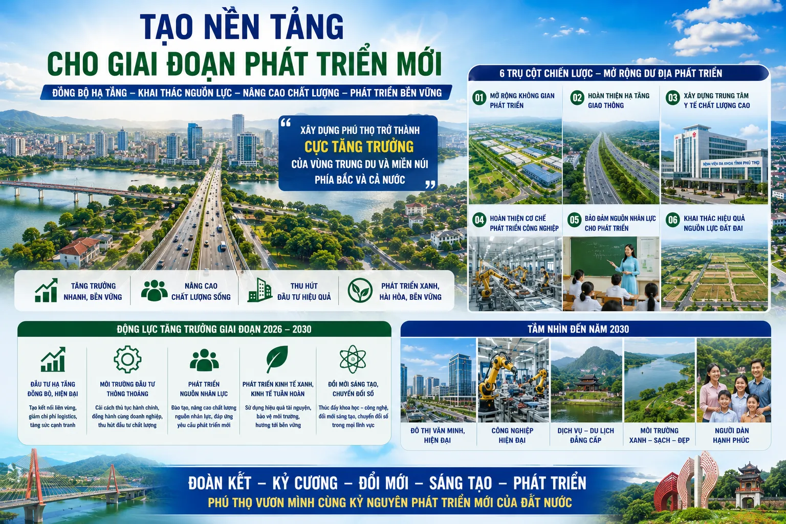 Không gian phát triển mới hình thành các chuỗi liên kết sản xuất - lưu thông - xuất khẩu tại Phú Thọ