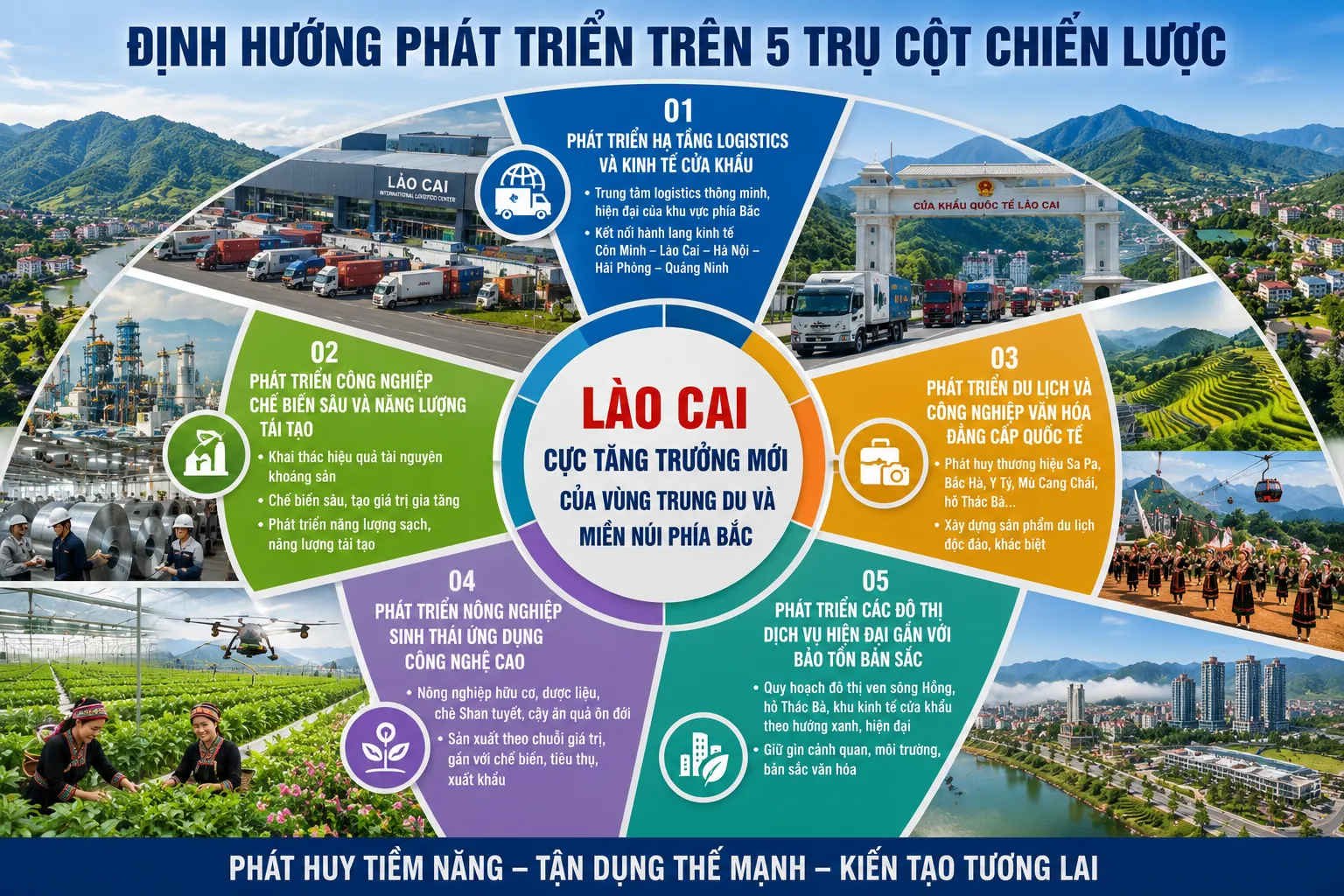 Phát huy tối đa tiềm năng, xây dựng Lào Cai thành cực tăng trưởng mới với 5 trụ cột chiến lược