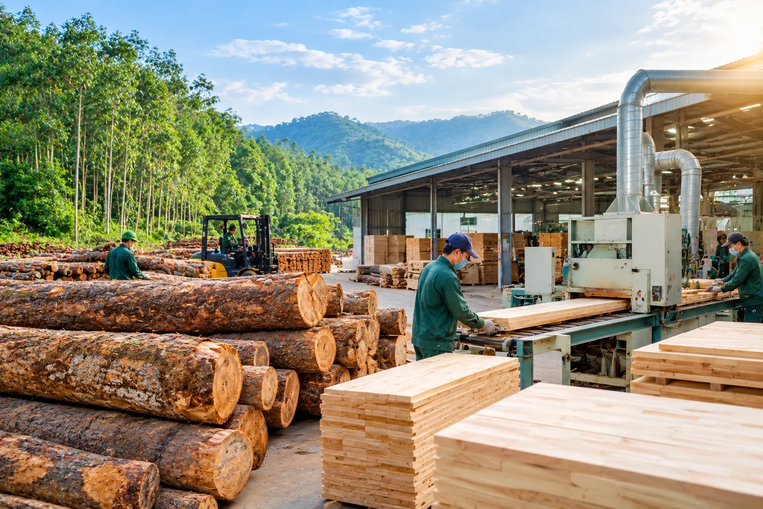 Gắn vùng nguyên liệu với phát triển chế biến gỗ tại Phú  Thọ