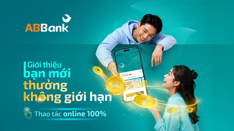 ABBank kết nối người dùng trên nền tảng ngân hàng số bằng chương trình giới thiệu khách hàng mới