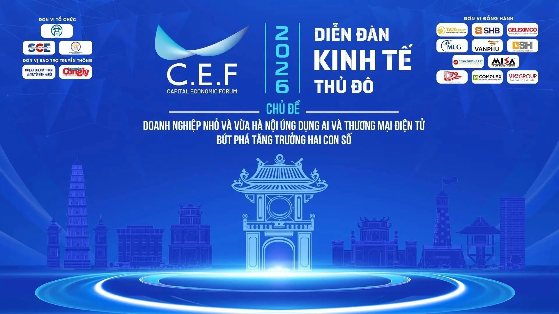 Diễn đàn Kinh tế Thủ đô 2026: Kết nối chính sách, công nghệ và nguồn vốn cho doanh nghiệp Hà Nội