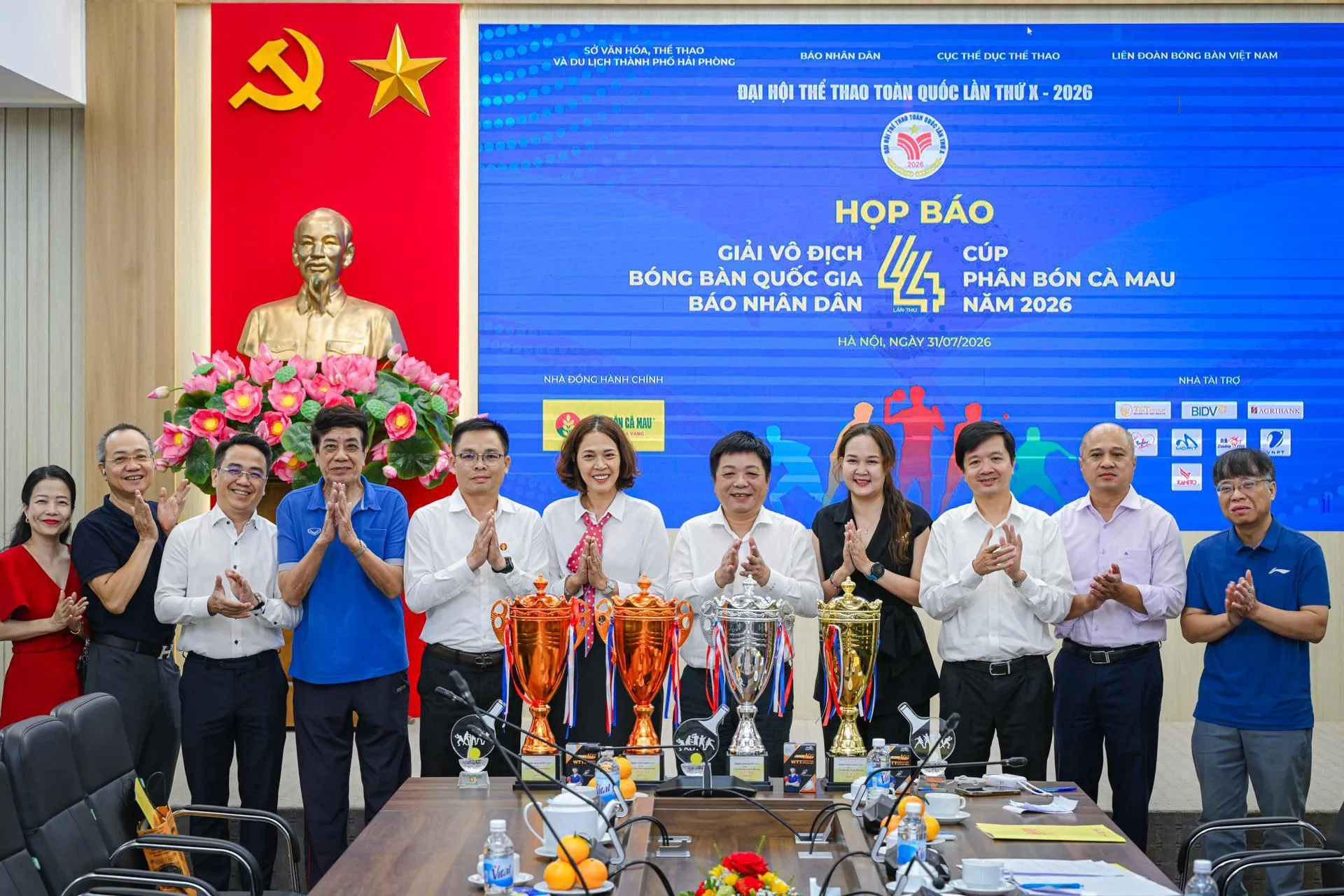 140 vận động viên tham dự Giải vô địch bóng bàn quốc gia Báo Nhân Dân lần thứ 44