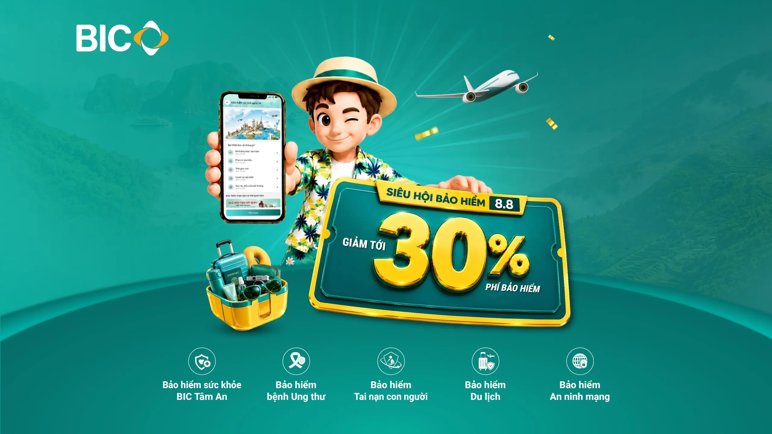 BIC triển khai 'Siêu hội bảo hiểm 8.8', ưu đãi lớn trên nhiều dòng bảo hiểm