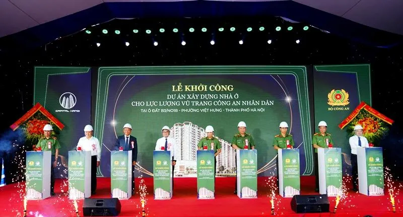 Khởi công khu nhà ở hơn 1.693 tỷ đồng cho lực lượng Công an nhân dân tại Hà Nội