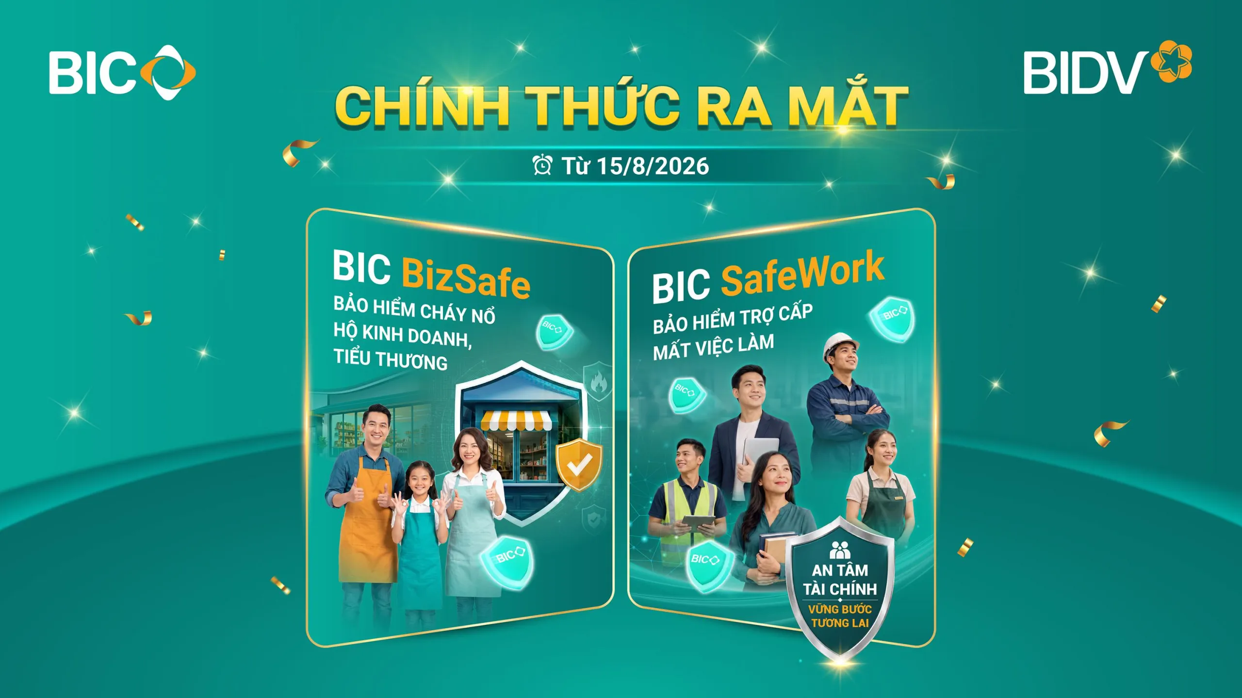BIC ra mắt bộ đôi bảo hiểm mới cho hộ kinh doanh và người lao động