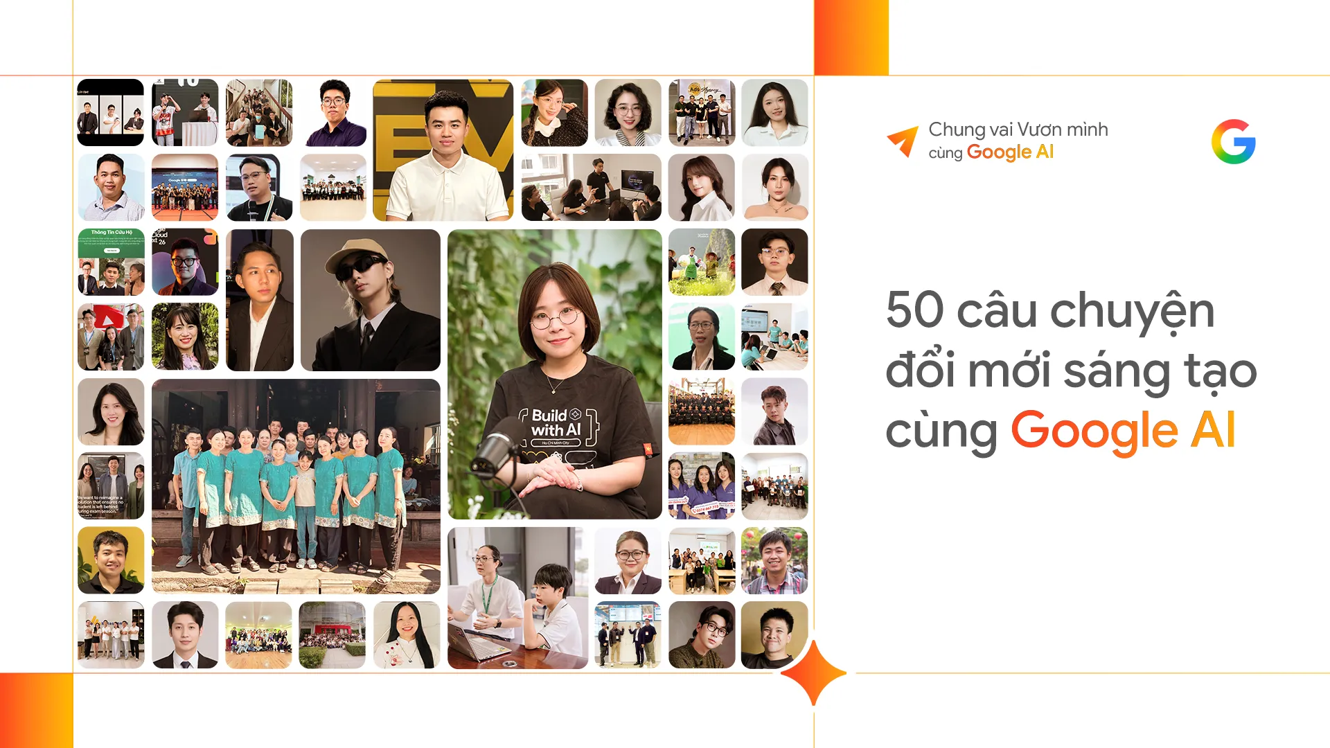 50 câu chuyện đổi mới sáng tạo cùng Google AI