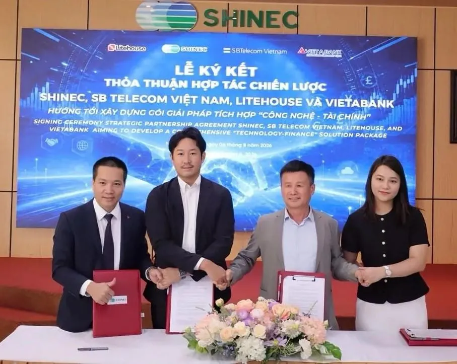 SHINEC, SB Telecom Việt Nam, Litehouse và VietABank hợp tác phát triển hệ sinh thái khu công nghiệp thông minh, xanh