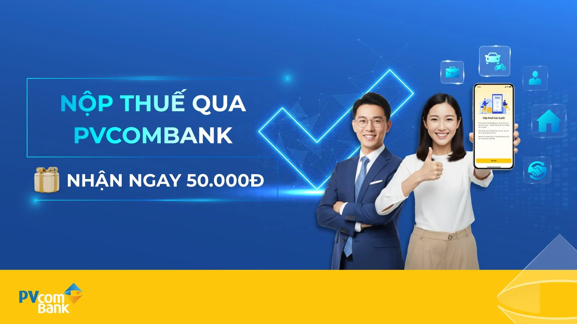 Nhiều ưu đãi dành cho khách hàng nộp thuế trực tuyến trên PVConnect