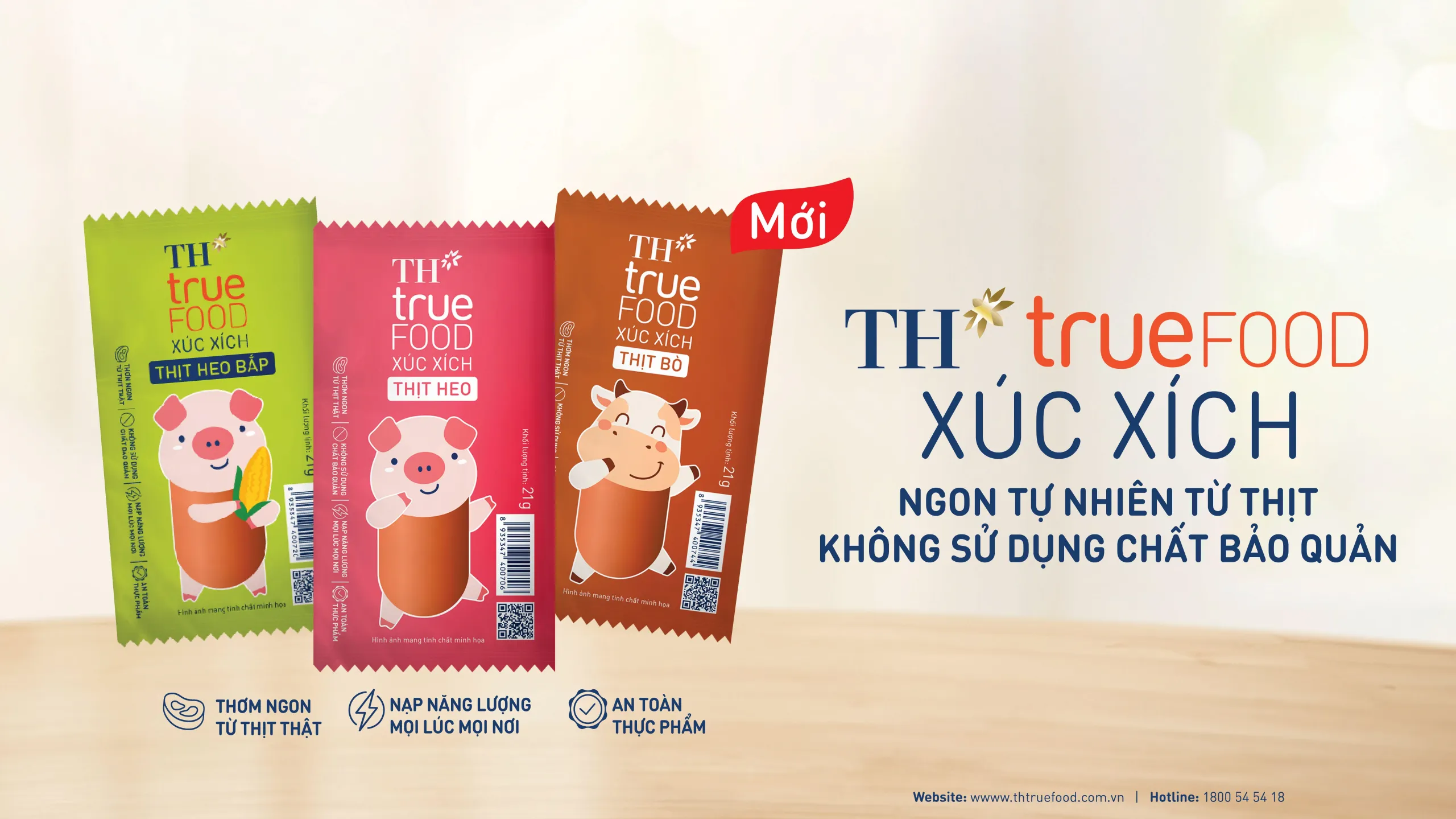 TH True Food ra mắt xúc xích tiệt trùng – tiếp thêm lựa chọn tử tế trên hành trình chăm lo gia đình