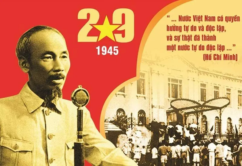Nghe Tuyên ngôn Độc lập do Chủ tịch Hồ Chí Minh đọc sáng 2/9/1945