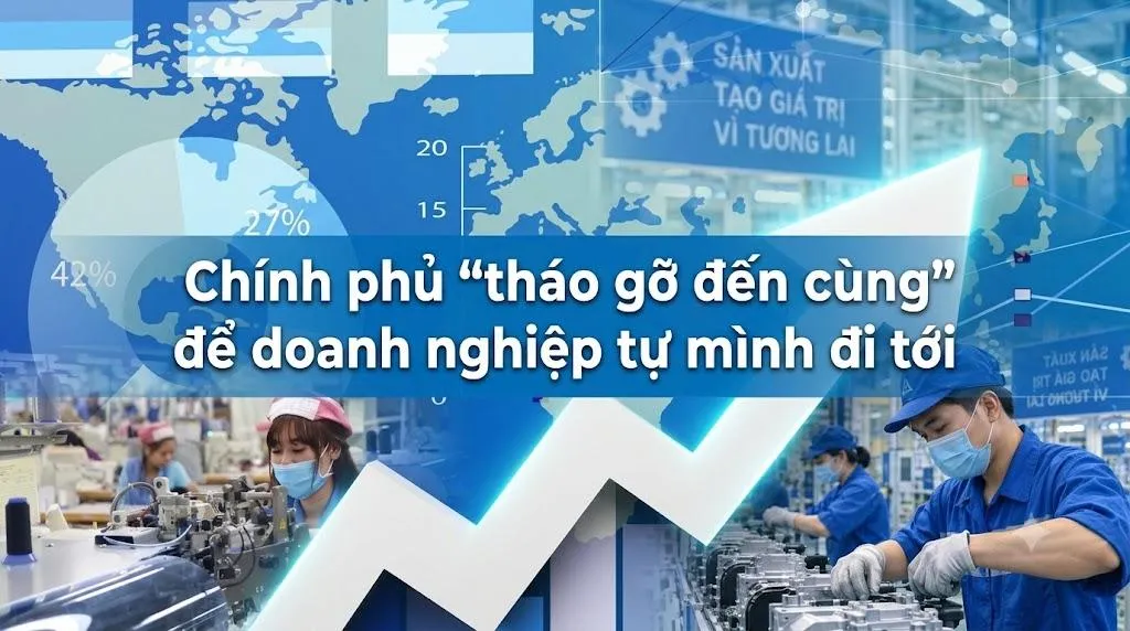 Chính phủ 'tháo gỡ đến cùng' để doanh nghiệp tự mình đi tới