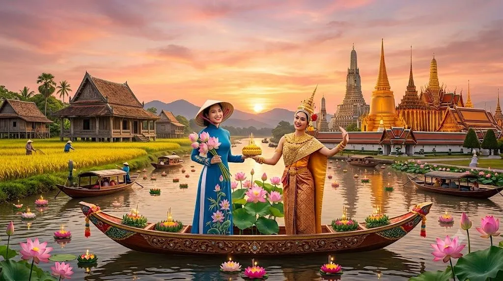 Mê Kông chở nhớ thương: Khúc tự tình đôi bờ Việt - Thái