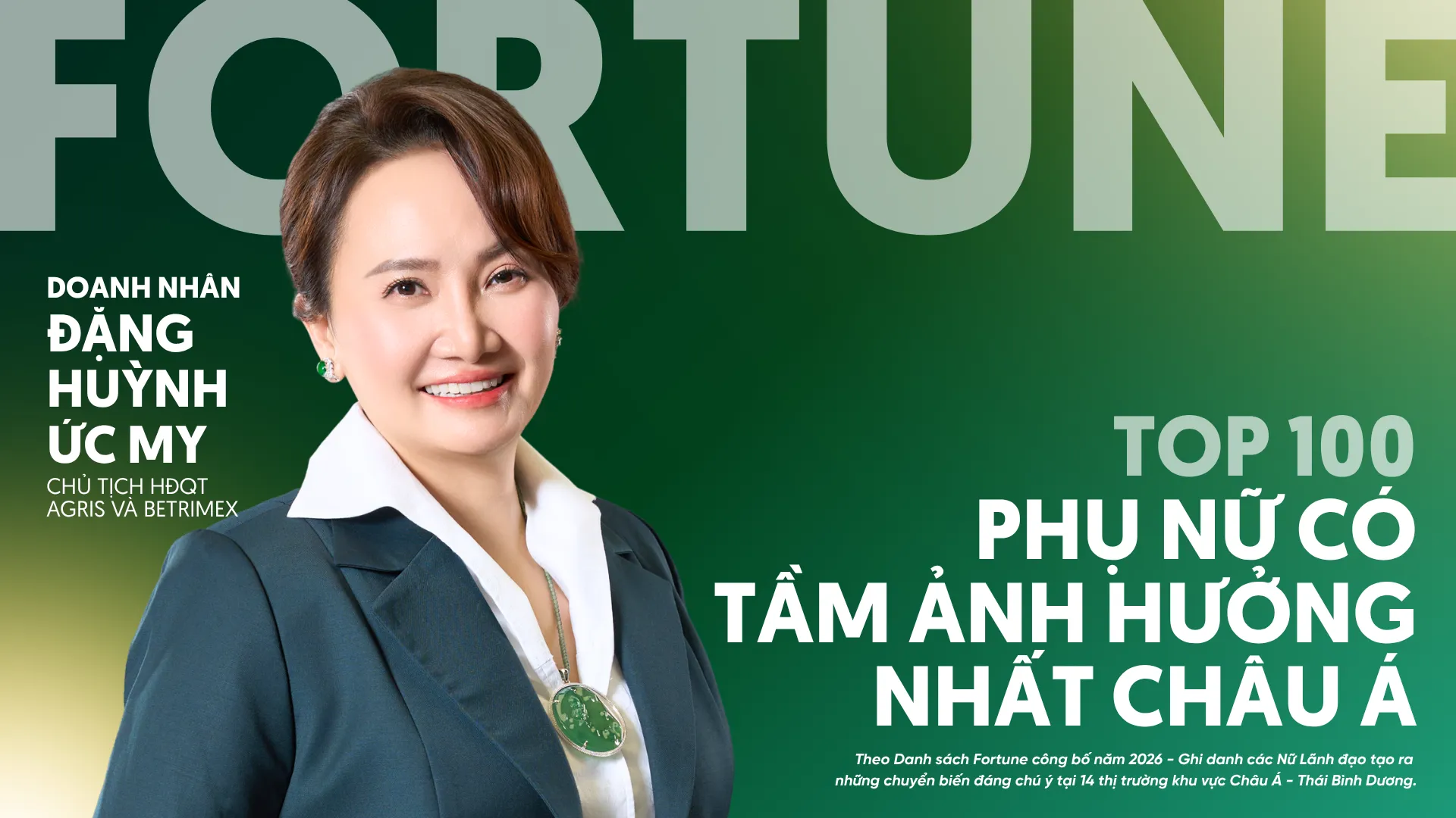 Nữ lãnh đạo đầu tiên trong lĩnh vực nông nghiệp 2 năm liên tiếp nằm trên bảng xếp hạng Fortune