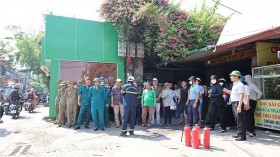 Phường Vĩnh Hưng: Ra mắt mô hình “Tổ liên gia an toàn PCCC” và diễn tập phương án chữa cháy và CNCH