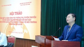 Thúc đẩy công tác tuyên truyền trong ứng phó với biến đổi khí hậu