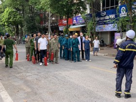 Phường Đại Kim đẩy mạnh tuyên truyền, tập huấn kiến thức, kỹ năng về PCCC&CNCH
