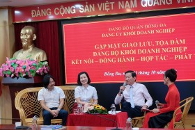 Đảng ủy Khối Doanh nghiệp quận Đống Đa gặp mặt doanh nhân dịp 13/10