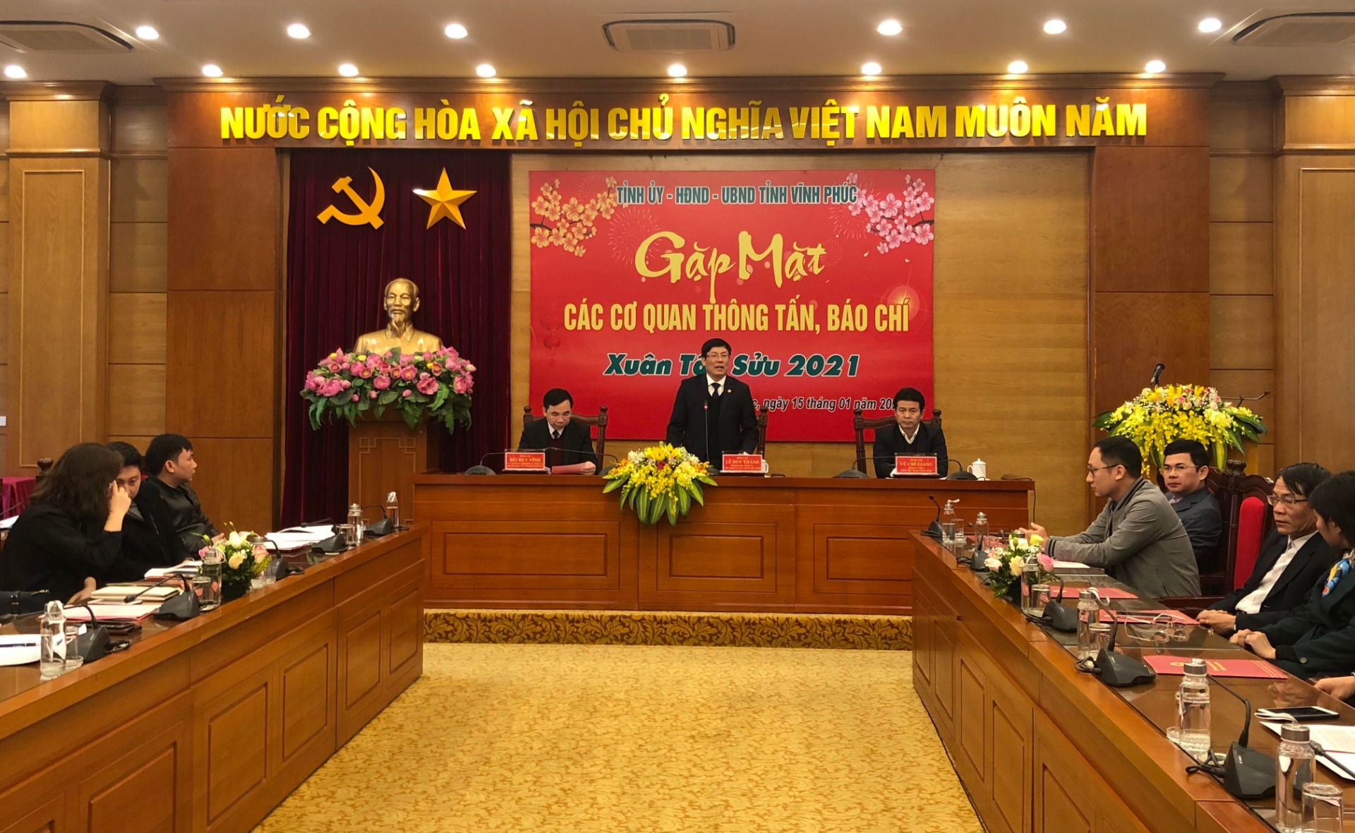 Vĩnh Phúc: Gặp mặt các cơ quan thông tấn, báo chí dịp đầu xuân Tân Sửu 2021