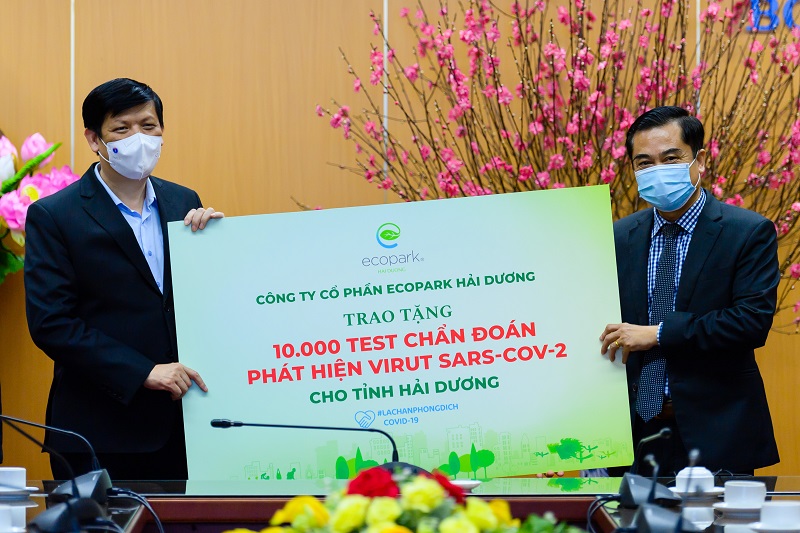 Ecopark dừng quảng cáo và sự kiện Tết để ủng hộ hàng tỷ đồng giúp Hải Dương chống Covid-19