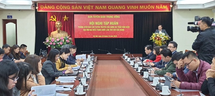 Tập huấn tuyên truyền nội dung Dự thảo văn kiện Đại hội Đảng toàn quốc lần thứ XIII cho phóng viên báo chí