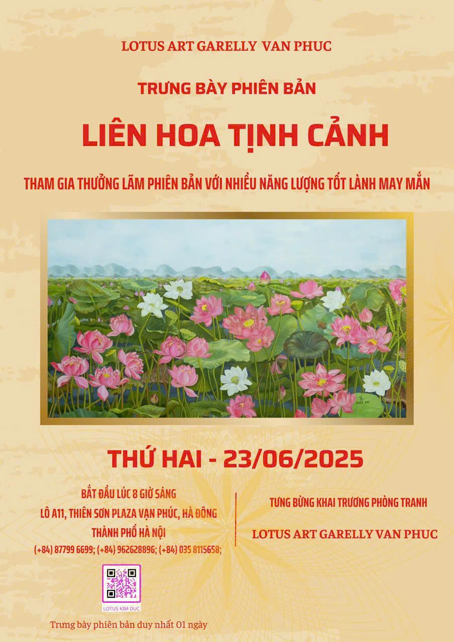 'Liên Hoa Tịnh Cảnh' - trưng bày tại Thiên Sơn Plaza