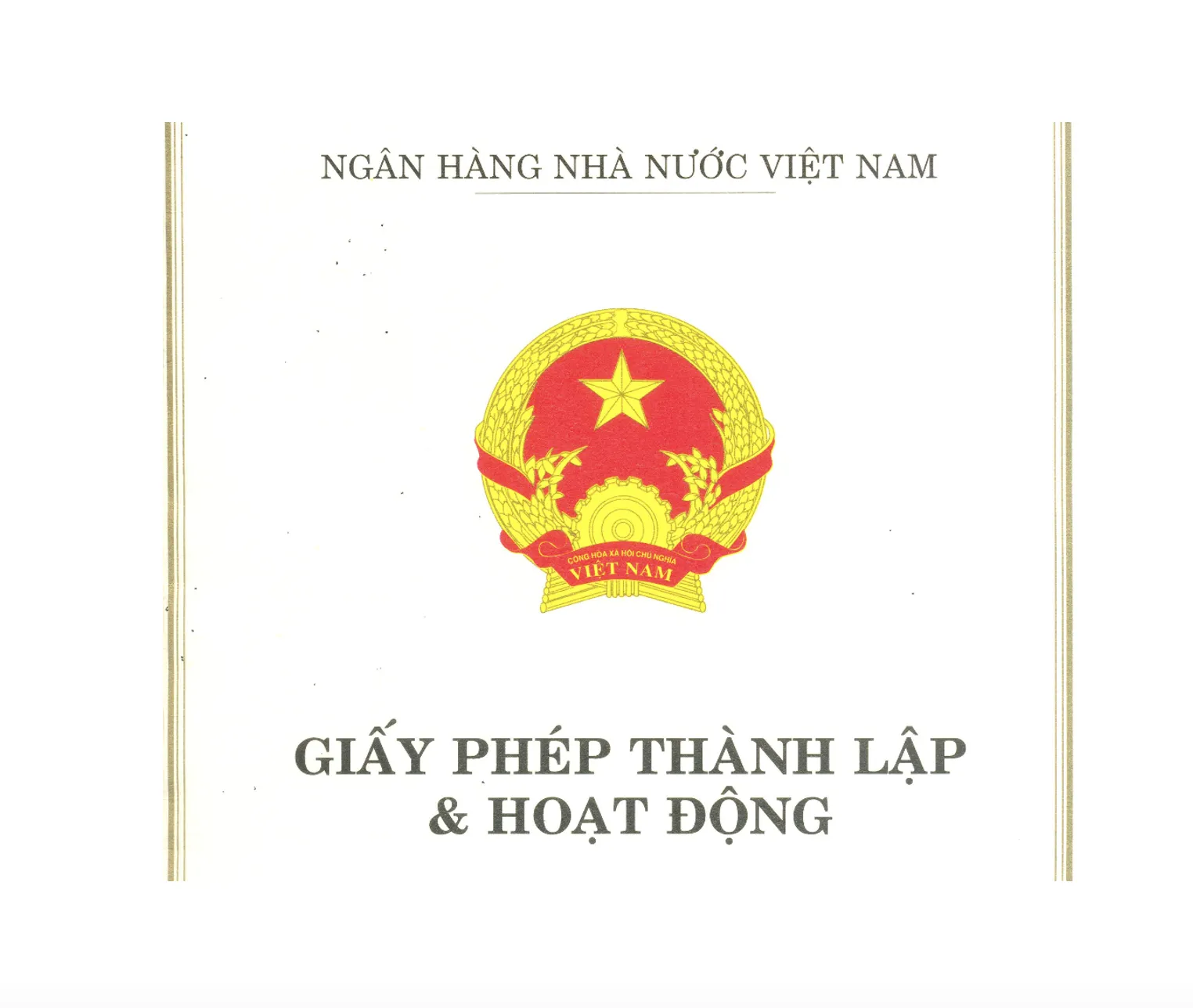 GIẤY PHÉP THÀNH LẬP VÀ HOẠT ĐỘNG CỦA M7 - MFI