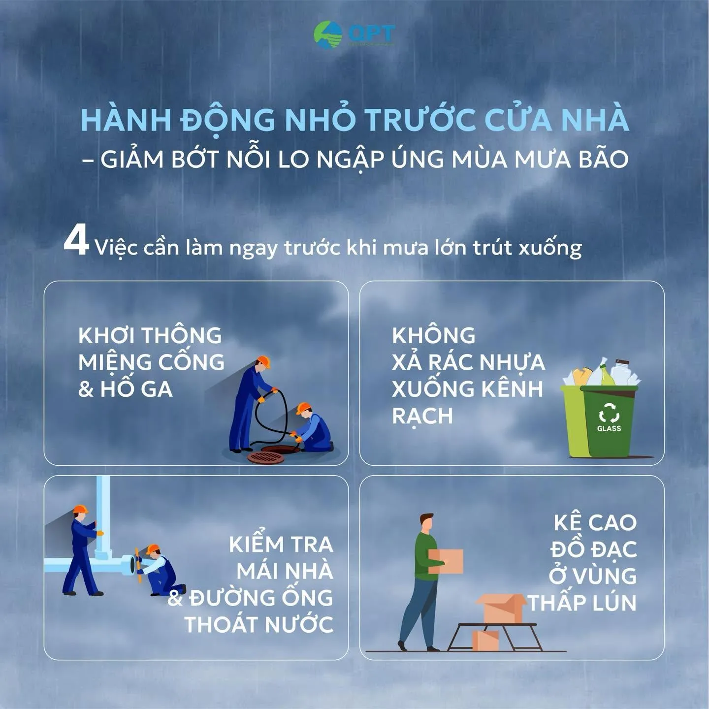Hành động nhỏ trước cửa nhà giảm ngay nỗi lo ngập lụt!