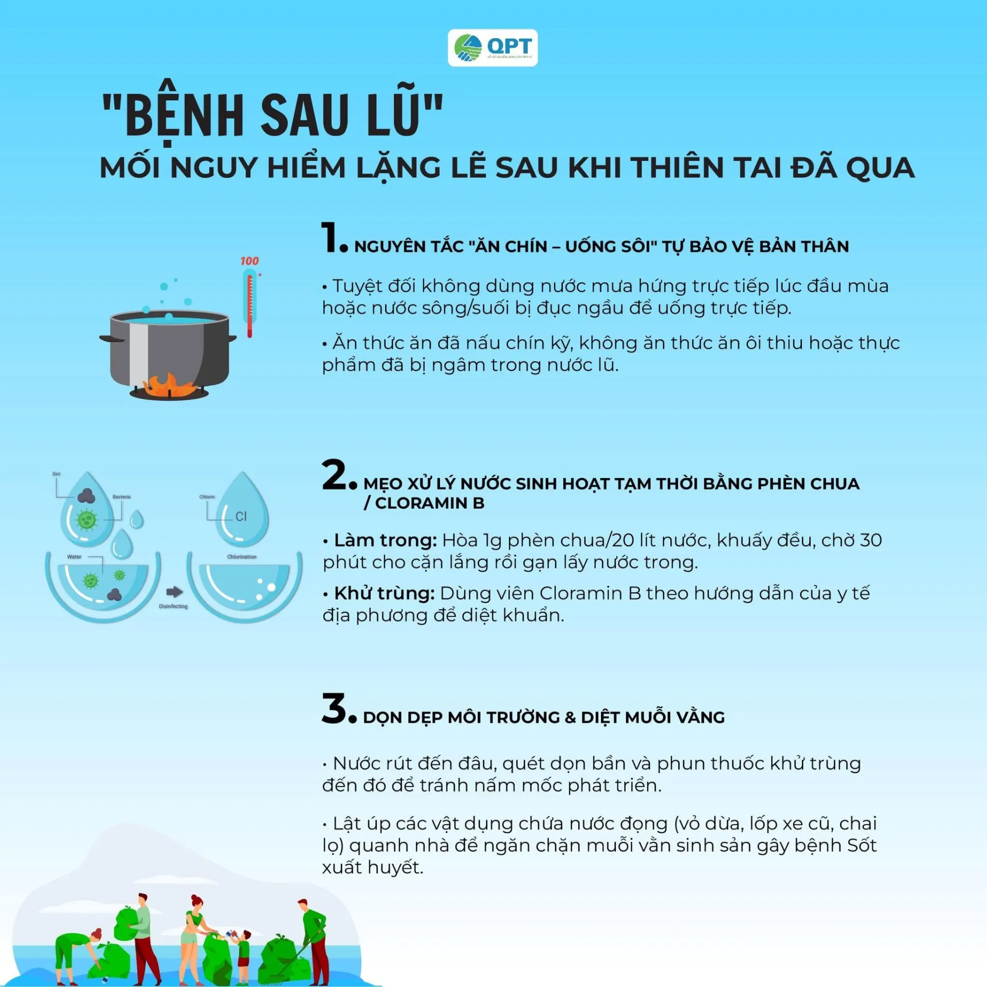 BỆNH SAU LŨ: 5 NGUY CƠ SỨC KHỎE CẦN CẢNH GIÁC SAU KHI NƯỚC RÚT