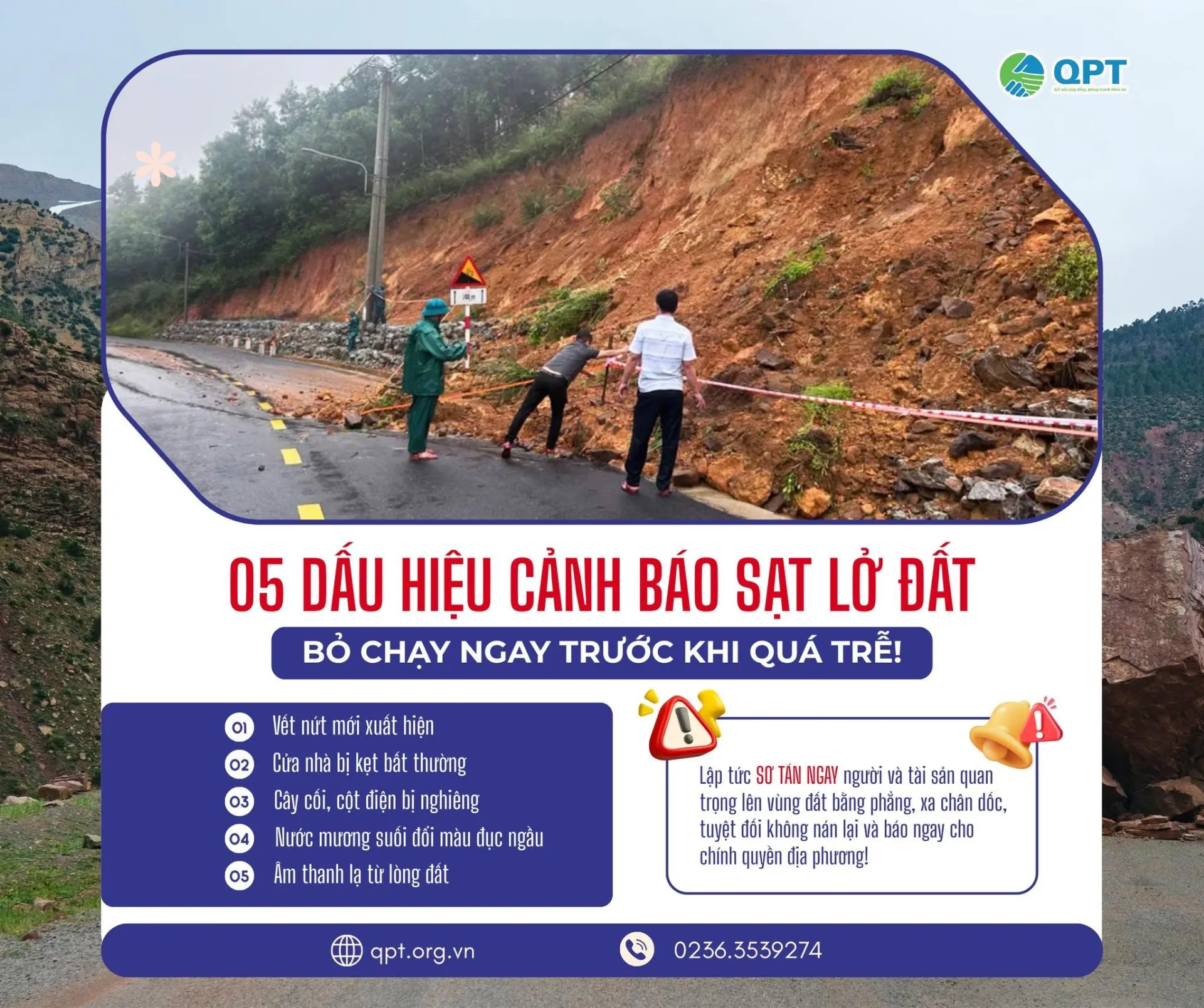 5 DẤU HIỆU CẢNH BÁO SẠT LỞ ĐẤT – ĐỪNG CHỜ ĐẾN KHI QUÁ MUỘN!