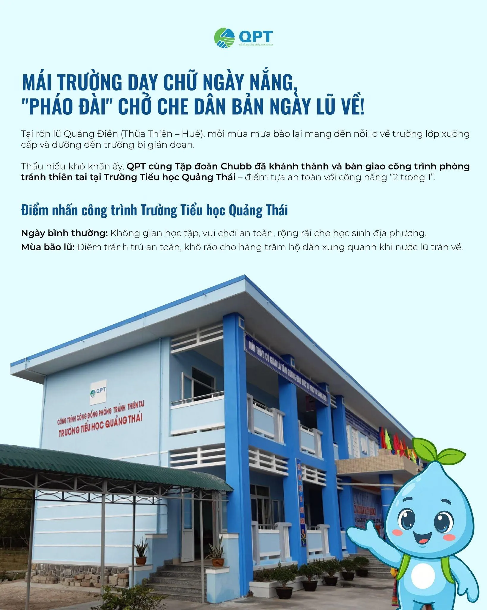 QUỸ CỘNG ĐỒNG PHÒNG TRÁNH THIÊN TAI ĐỒNG HÀNH CÙNG THÀNH PHỐ HUẾ